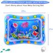 Tummy Time Baby Water Mat Infant Water Mat for 3 6 9 Months Boys Girls Promotes Visual Stimulation (Jellyfish)