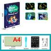 Draw with Light Fun Drawing Board Pad for Kids Glow LED Pen Developing Drawing or Writing Skills