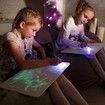 Draw with Light Fun Drawing Board Pad for Kids Glow LED Pen Developing Drawing or Writing Skills