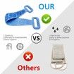 Updated Back Scrubber for Shower for Men and Woman - Blue