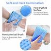 Updated Back Scrubber for Shower for Men and Woman - Blue