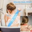 Updated Back Scrubber for Shower for Men and Woman - Blue