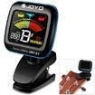 JOYO JMT - 03 Clip-on 360 Degrees Rotation Color LCD Guitar Tuner Metronome for Bass Violin Ukulele