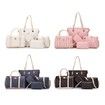 Geometric Tote Handbag 5Pc Set