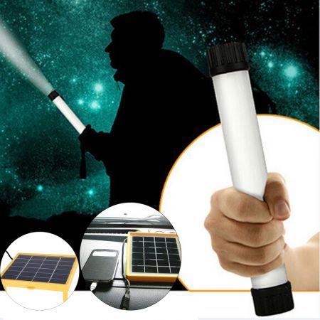 N780 Multi-use 25 LED Solar Light Lamp USB Flashlight Torch Power Bank for Camping Hiking