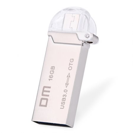 DM PD009 16GB USB 3.0 Stylish Metal Micro USB OTG Expansion U Disk