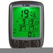 SunDing SD - 563B Outdoor Multifunction Water Resistant Cycling Odometer Speedometer LCD Green Backlight