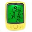 SunDing SD - 563B Outdoor Multifunction Water Resistant Cycling Odometer Speedometer LCD Green Backlight