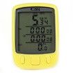 SunDing SD - 563B Outdoor Multifunction Water Resistant Cycling Odometer Speedometer LCD Green Backlight