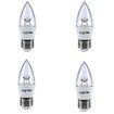 Lightme 4Pcs 5W 110-240V 420Lm C37 E27 3000K LED Bulbs