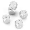 5pcs Aluminum Alloy 6-sided Novelty Adult Dice with Decoration Pit Game Toy