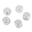 5pcs Aluminum Alloy 6-sided Novelty Adult Dice with Decoration Pit Game Toy