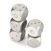 5pcs Aluminum Alloy 6-sided Novelty Adult Dice with Decoration Pit Game Toy