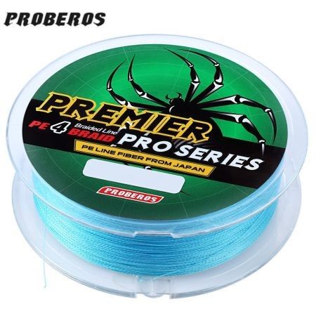 PROBEROS 100M Durable Colorful PE 4 Strands Monofilament Braided Fishing Line Angling Accessory