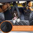 Upgraded Dog Seat Covers with Mesh Visual Window 100% Waterproof Washable Dog Hammock for Cars Trucks and SUVs