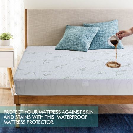 DreamZ Fitted Waterproof Bed Mattress Protectors Covers Double