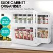 Rack Storage Slide Cabinet Organiser Pantry Kitchen Shelf Spice Jars Can Holder