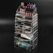 10 Drawers Cosmetic Makeup Organizer Storage Jewellery Box Clear Acrylic