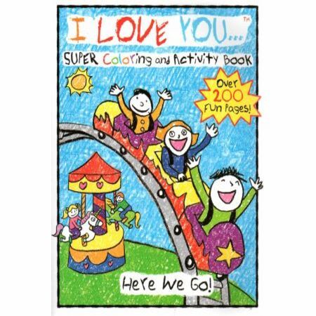 i love you  super coloring and activity book