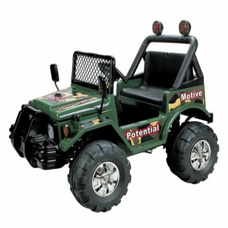 Battery Operated Ride-On Police 4 Wheel Jeep with Lights / Sounds - Ages 3+