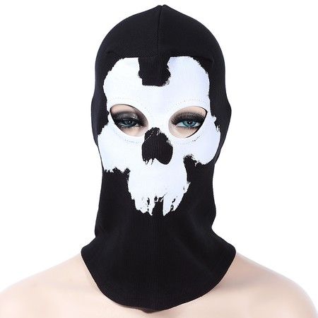 Ghost Skull Full Face Mask Outdoor Cycling Skiing Training Hood Beanie