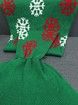 Christmas Snows Design Knitted Mermaid Tail Blanket