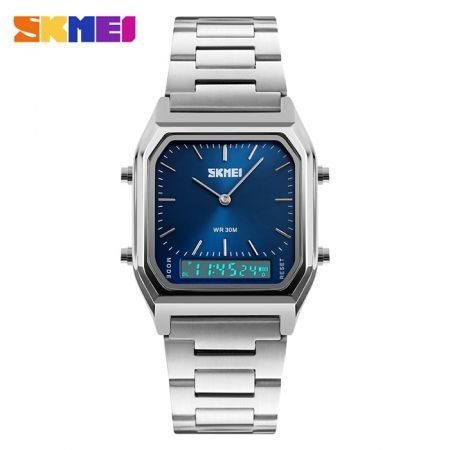SKMEI 1220 Dual Time Display Fashion Unisex Watch with EL Backlight