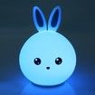 LED Lovely Rabbit Colorful Silicone Portable Night Light