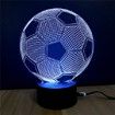 3D Colorful Football Model Touch Switch LED Table Lamp