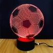 3D Colorful Football Model Touch Switch LED Table Lamp