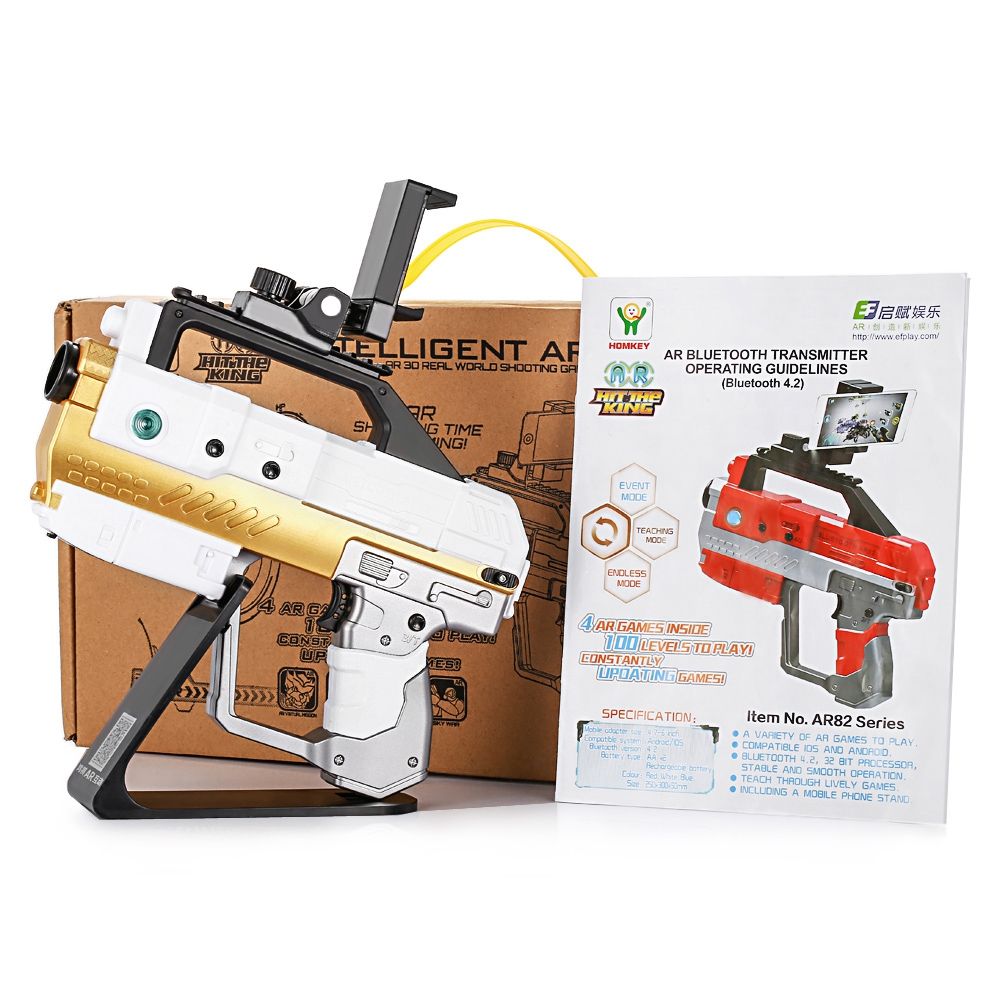 Homkey AR - 82 Bluetooth 4.2 Game Gun with Cell Phone Holder