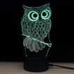 Shining Td182 Led Lamp 7 Color Changing LED 3D Lamp Owl Touch Atmosphere Night Light