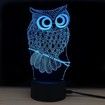 Shining Td182 Led Lamp 7 Color Changing LED 3D Lamp Owl Touch Atmosphere Night Light