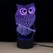 Shining Td182 Led Lamp 7 Color Changing LED 3D Lamp Owl Touch Atmosphere Night Light