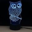 Shining Td182 Led Lamp 7 Color Changing LED 3D Lamp Owl Touch Atmosphere Night Light