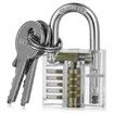 LOCKMALL 19 In 1 Practice Padlock Set - Lock + Lockpick Combination Tool