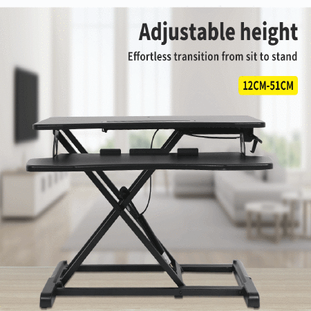 Standing Desk Riser Height Adjustable Sit Stand Office Shelf Standup ...