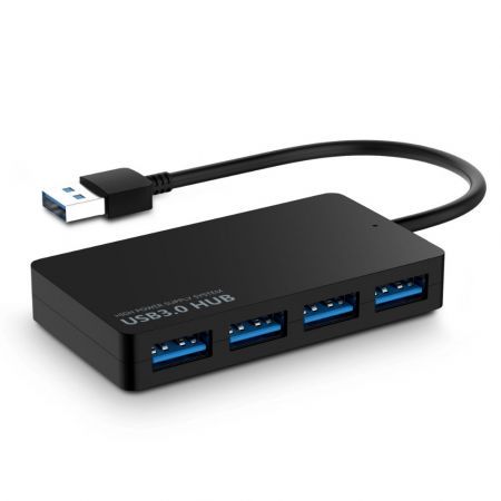 USB Hub 4-PORT USB 3.0 Hub Ultra Slim Data Hub 4 Ports Hub for mini Notebook PC USB Flash Drives Mobile HDD