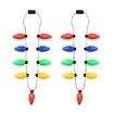 BRELONG 9LEDs LED Luminous Necklace Holiday Party Christmas 2PCS