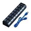 Portable 7 Ports USB 3.0 Hub with Independent Switch