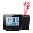 FanJu FJ3531 Digital Projection Alarm Clock Temperature and Time Sync with LCD Backlit Screen