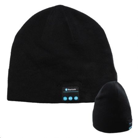 Wireless Headset Smart Cap Bluetooth Soft Warm Beanie Hat Headphone Speaker Mic