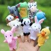 Plush Toys Happy Family Fun Cartoon Animal Finger Puppet