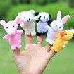 Plush Toys Happy Family Fun Cartoon Animal Finger Puppet