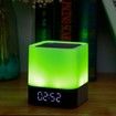MUSKY DY28 Alarm Clock Wireless Bluetooth Speaker LED Colorful Night Lamp