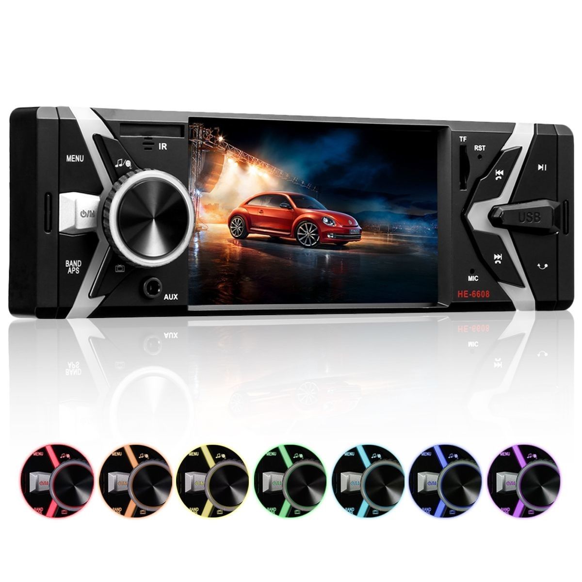 Excelvan HE-6608 4 Inch Stereo Car MP5 Player