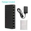 8 Port Fast Ethernet LAN Desktop RJ45 Network Switch Hub Adapter