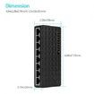 8 Port Fast Ethernet LAN Desktop RJ45 Network Switch Hub Adapter