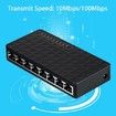 8 Port Fast Ethernet LAN Desktop RJ45 Network Switch Hub Adapter