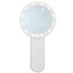 Handheld LED 30X Magnifying Glass Illuminated Light Magnifier with 12 Beads